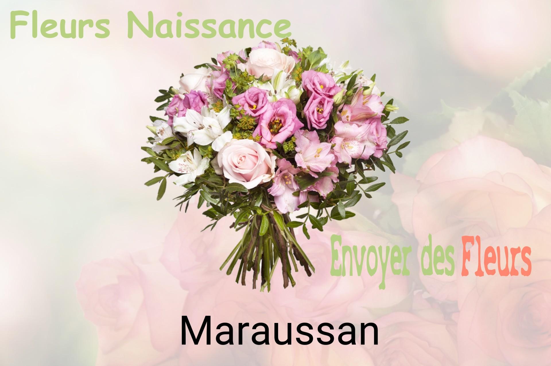 Bouquet de fleurs de naissance livré à Maraussan